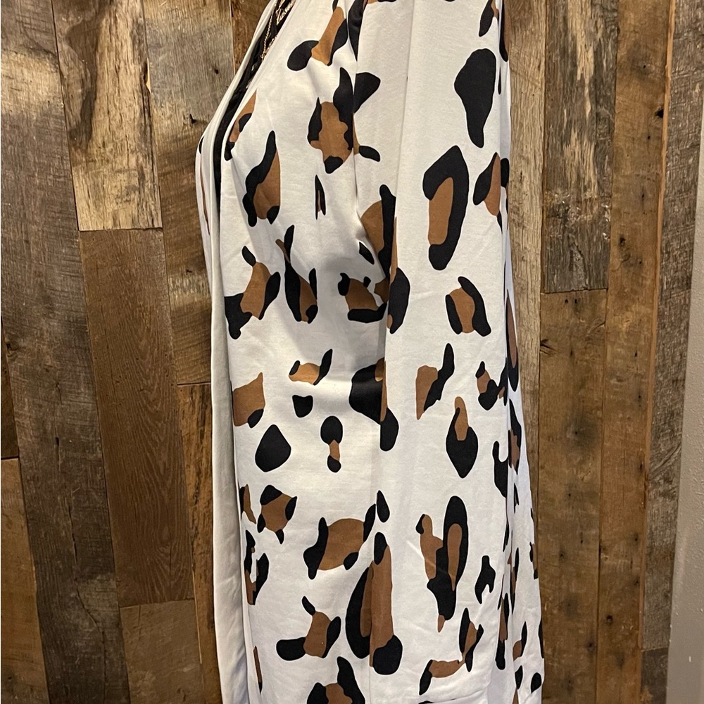 Cardigan cow print